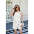 thumbnail image 3 of Women'S Summer 2 Piece Outfits Shorts Sets Matching Set Loungewear White XL, 3 of 8