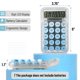 thumbnail image 2 of Calculadora Mr. Pen de 10 dígitos con interruptor mecánico azul, 2 of 7
