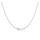 thumbnail image 1 of Colgante Cadena Letras Plata Mujeres Collar 26 Plata Cadena Moda 18 Cuello Sin Pulgada, 1 of 8