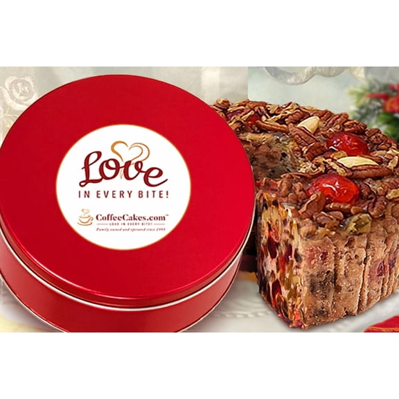 Grandma’s Famous Fruit & Nut Cake in our Signature Red Tin