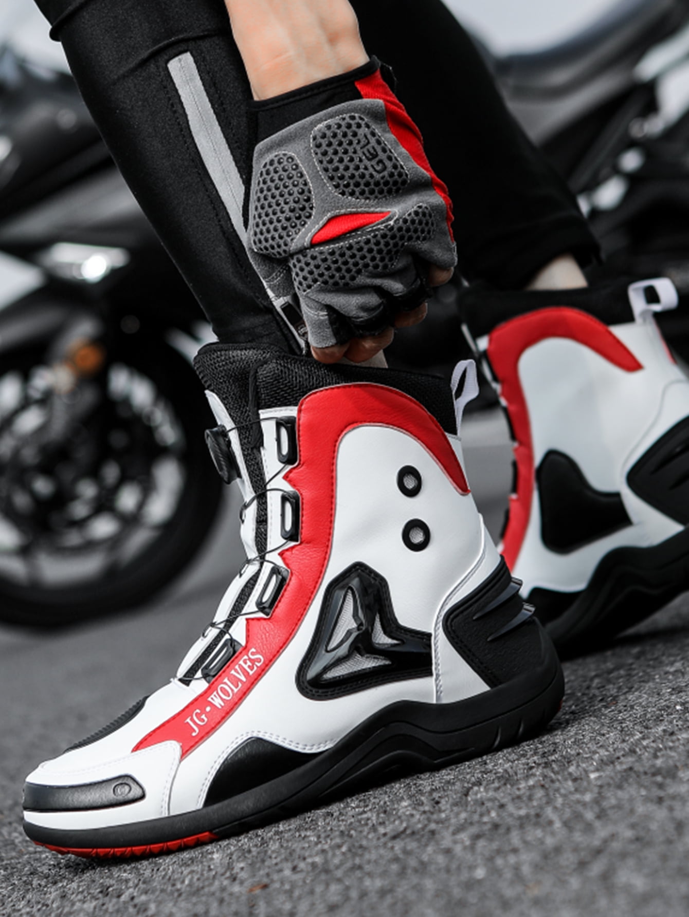 JG WOLVES- Motorcycle Boots - All-Season Comfort & Adventure