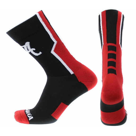 Alabama Crimson Tide Black Sport Sock - Donegal Bay - Unisex - One Size - Crew