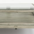 thumbnail image 6 of Mercana Arelius 42" Square Glass Top Display Coffee Table in Gray And Black, 6 of 7
