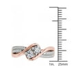 thumbnail image 4 of 1/2 Carat T.W. Diamond 10kt Rose Gold Two-Stone Bypass Band, 4 of 5