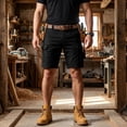 thumbnail image 2 of Trgacdwlo Mens Cargo Shorts Multi Pockets Elastic Waist Mens Shorts Athletic Hiking Running Summer Breathable Casual Shorts for Men Black XXXL, 2 of 7