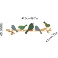 thumbnail image 3 of Decorative Bird Wall Hook, Rustic Wood Coat and Hat Rack with Multiple Pegs, Charming Entryway Organizer for Keys, Bags, and Scarves, Easy to Mount Home Decor for Hallway, Bedroom, and Living Room, 3 of 6