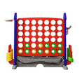 thumbnail image 5 of Jopath Jumbo 4 In A Row Game,4 In A Row Game With Build-In Mini Games,Adjustable Height,With Mesh Bag & Jumbo Connect 4,Basketball Hoop,Ring Toss Golf Games For Indoor Outdoor Fun Blue+Red, 5 of 10