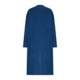 thumbnail image 5 of ZVAVZ Extra Long Cardigan for Women Cotton Maxi Open Front Cardigans Lightweight Plus Size Knit Cardigans Casual Cardigans Duster with Pockets Blue S, 5 of 6
