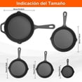 thumbnail image 3 of Sartenes De Hierro Fundido, Juego de 5 Sartenes Antiadherente Freír, Sarten Hierro Fundido, Multifuncional Sartén para Freír, 5 Piece Chef Set - 10cm, 14cm, 16cm, 20cm, 26cm, 3 of 7