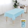 thumbnail image 1 of Linnome Rectangle Tablecloth Plastic Fiber 4 Colors Available 72x54 Inches Washable for Home Pub Restaurant Blue, 1 of 6