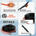 thumbnail image 3 of HEATIT JHSF 60-feet 120V Self Regulating Pre-assembled Pipe Heating Cable, 3 of 8