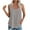 Khaki, variant on ALLLIST Spring Tops Yellow Pleated Sleeveless Crew Neck Plaid Tank Tops Womens Capris for Summer XXXL