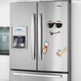 thumbnail image 1 of QTOCIO Fridge Sticker Home Decoration Fridge Sticker Sunglasses Fridge Sticker Happy Delicious Face Kitchen Fridge Wall Stickers Art, 1 of 4