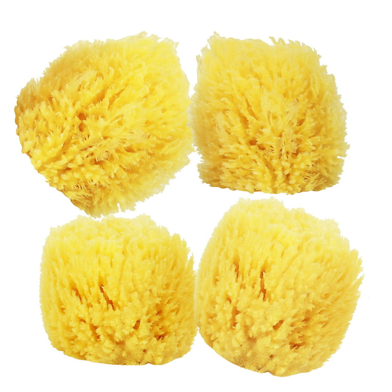 Baby Buddy Natural Baby Bath Sponge 4in Soft Yellow Sea Sponge Soft on  Tender Baby Skin, Biodegradable, 1pk 