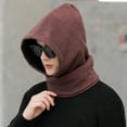 thumbnail image 5 of iHPH7 Ski Mask Thermal Ski Masks Hat with Scarf Attached Winter Accessories Winter Hat Neck Warmer Winter Scarf Coffee One Size, 5 of 8
