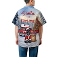 thumbnail image 5 of Santa is Coming Schnauzer Merry Christmas Xmas Noel Truck Tree Hawaiian Shirt Breathable Summer Unisex Merch Miniature Schnauzer Dog Lover - 02023, 5 of 6