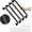 Matte Black, variant on 4 Pack 20 Inch Shower Grab Bar, Brushed Nickel Bathroom Grab Bar Handle w/Anti-Slip Knurled Grip, Stainless Steel Bath Balance Bar, 1.25" Diameter Safety Hand Rail Support,Handicap Elderly