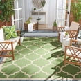 thumbnail image 2 of Safavieh Courtyard Alyssa Geometric Indoor/Outdoor Area Rug, Green/Beige, 7'10" x 7'10" Square, 2 of 12