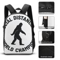thumbnail image 3 of Social Distancing Champion Vintage Backpack with Matching Lunch Boxes and Pencil Case Three Piece School Bundle, 3 of 5