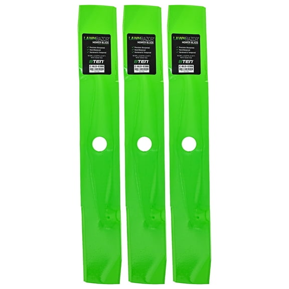 LawnRAZOR Blade for John Deere Z535R X750 54-inch Deck M164016 High Lift 3 Pack 810-CBL2500D