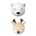 thumbnail image 1 of 2x Decoración de Pared Cabeza de Animal Adornos de Pared Soporte para Colgar Habitación de Gloria cabezas de muñecos de peluche para pared, 1 of 9