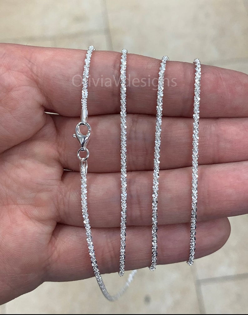929 Sterling Silver Sparkle Glitter 