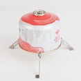 thumbnail image 6 of Zecic Stainless Iron Outdoor Stove Stand Foldable Cartridges Tripod Folding Fuels Camping Travel Stove Stabilizer Outdoor Tool, 6 of 9