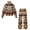 Aztec Geometric Pattern, variant on CHAQLIN Double Sided Cloth Womens Lounge Sets 2 Piece Outfits for Shopping Indoor Weekend, Elastic Cuff Soft Women's Casual Outfit, Dachshund Heart Print