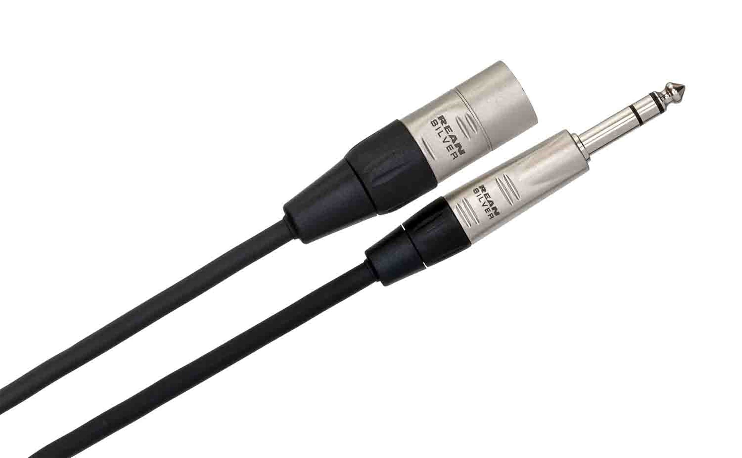 2 Hosa HSX-020 1/4" TRS to XLR3M Pro Balanced Interconnect Cable 20 Feet