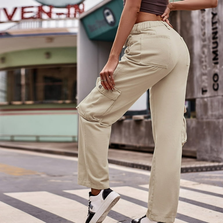 Women Womens Casual Pants Drawstring Waist Solid Sweatpants with Pocket  Women Pants Casual Low Waist Short Pants for Women Casual Sweat Pants Women