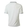 thumbnail image 4 of MIXUE Polo Shirts For Men Summer Solid Color Lapel Button Down Short Sleeve Slim Fit Casual Holiday Wear,White,M, 4 of 9