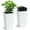 White B, variant on 23" Tall Planters Set of 2, Planters for Outdoor Indoor Plants, Modern Plant Pots with Drainage Holes Water Level Monitor Inner Bucket, Automatic Watering, Convenience Instill, White