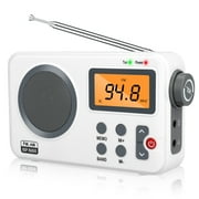 Portable AM FM Radio with LCD Display, TSV Personal Pocket Radio with Best Reception, USB Cable or 4AA Batteries Powered Digital Stereo Radio Player for Home & Outdoor, Perfect Gift for Elders