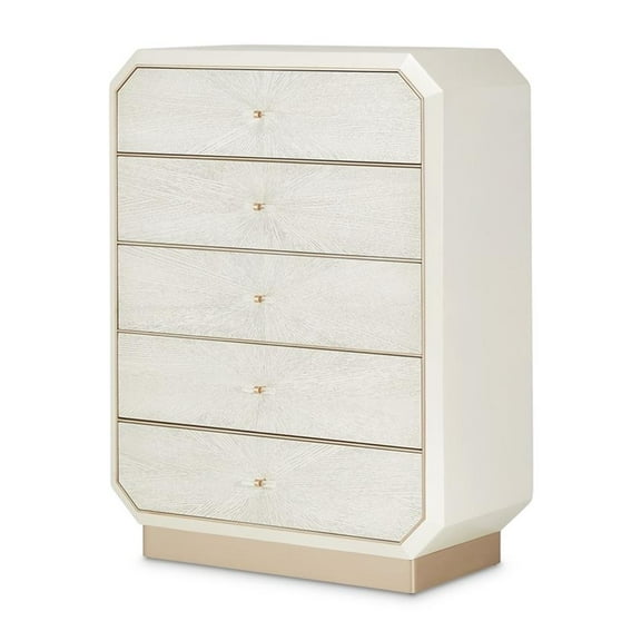 Michael Amini La Rachelle 5-Drawer Chest - Champagne Ivory