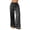 Dark Gray, variant on SwiftWear Women's Plus Size Plaid Wide Leg Pants Loose Fit Lounge Pants with Drawstring Waist & Pockets Soft Stretch Casual Trousers