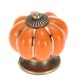 thumbnail image 2 of Pomos de puerta de cerámica de calabaza vintage, armario, cajón, armario, tirador naranja, 2 of 8