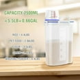 thumbnail image 4 of 6 Pcs Set Rice Storage Container, Flour Dispenser with Pouring Spout & Measuring Cup, Kitchen Plastic Dry Food Storage Bin for Grain Oatmeal Snacks Pet Dog Food, 4 of 10