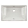 thumbnail image 1 of Undermount 21 in. Glazed Porcelain Trough Bathroom Sink in Biscuit, 1 of 3