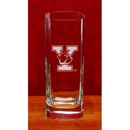 Yale Bulldogs Deep Etched Square Highball Glass