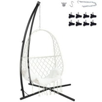 Pirecart Hammock Chair C Stand, Steel Solid Hammock Rack Stand for Hanging Hammock Chairs, Air Porch, Tree Tent, Indoor Outdoor