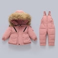 thumbnail image 7 of ATOGUTA Girls Snowsuit Hoodeed Waterproof Snow-proof Outdoor Sports Daily Winter Warm Ski Set Red, 7 of 7