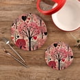 thumbnail image 2 of GZHJMY Valentine's Day Pattern Trivets Pot Holders Set of 2 Decoration Potholders Pure Cotton Thread Weave Trivets, Coasters, Placemats, Spoon Rest for Cooking for Kitchen Pans Bowl Teapot, 2 of 7