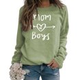 thumbnail image 6 of Mom of Boys Sweatshirt for Women Cute Fall Letters Heart Printed Shirts Long Sleeve Crewneck Pullover Top, 6 of 9