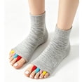 thumbnail image 6 of Linvycle Toe Separator Socks for Men & Women, Five Toe Alignment Socks, Bunion Relief Foot Alignment Socks for Yoga Daily Wear, 6 of 8