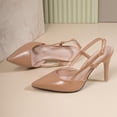 thumbnail image 5 of YTCAMLO Slingback Heels for Women Fashion Comfortable Wedding Party Dress Shoes with Buckle Closed Pointed Toe Pumps, 5 of 9
