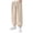 Beige, variant on Plebaso Boys Girls Baggy Jogger Sweatpants Elastic Waist Casual Trousers Corduroy Pants with Pockets for Kids