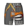 thumbnail image 4 of Lsque Mens Swim Trunks I Like Big Digger Pattern - Bathing Suit Compression Liner - Beach Swim Shorts Swimwear - (S-3XL) - Stretch Quick Dry -Medium, 4 of 9