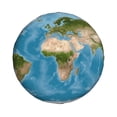 thumbnail image 2 of Gaeub Earth View World Map 14-17in Tire Cover, Spare Tire Cover, for Camper Caravan, Trailer, Car, Truck, SUV, Jeep - 14 inch, 2 of 9