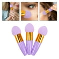 thumbnail image 3 of 3 Pcs Éponge de Maquillage Inclinée avec Poignée pour Fond de Teint Mélange de Poudre Réutilisable Portable pour Retouches en Déplacement, 3 of 8