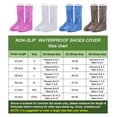 thumbnail image 3 of Uxcell Waterproof Shoes Cover Reusable Non Slip Rain High Top Overshoes with Zipper, Blue (S), 3 of 6